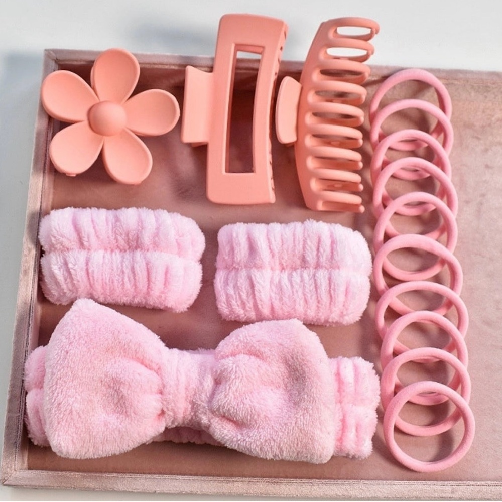 Pink Hair Accessory Set
